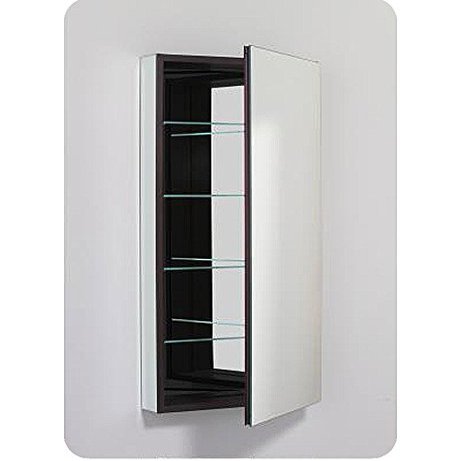 Robern PLM2040GBLE Bevel Edge, Classic Gray Interior, Electric Left Hinge PL Series 20" x 40" Flat Top Cabinet