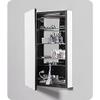 Robern PLM2040GBLE Bevel Edge, Classic Gray Interior, Electric  Left Hinge PL Series 20" x 40" Flat Top Cabinet view 3