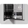 Robern PLM2040GBLE Bevel Edge, Classic Gray Interior, Electric  Left Hinge PL Series 20" x 40" Flat Top Cabinet view 4