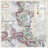 1944 Fisk Mississippi Meander Map Ancient River Bed Sheet 13 - Map Reproduction 16 X 24 inches view 1