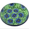 Polmedia Polish Pottery Dessert Plate UNIKAT - Quilters Floral Pattern Handmade in Boleslawiec Poland by Ceramika Artystyczna + Certificate of Authenticity view 4