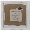 C.R. Gibson Wood Frame with Glass and Uplifting Sentiment, Layered and Stitched with Embellishments, Measures 13" x 16" - Dream It view 1