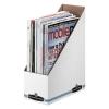 Economy/Storage Magazine File, 3-7/8"x9-1/4"x11-3/4", WhiteBlue [Set of 4] view 1