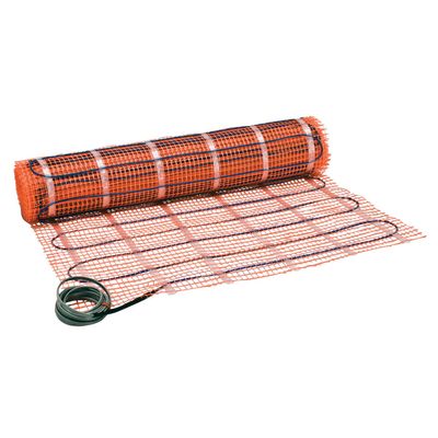 SunTouch TapeMat Electric Under Floor Heating Mat with 1/8" Thick Cable, Open-Weave Orange Mesh, 20 Sq Ft (10' x 2'), 120V, Commercial and Residential, Installs Beneath Tile, Stone, Laminate