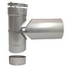 Rockford Chimney Supply 316 Stainless Steel Smooth Wall Chimney Liner Tee Kit, 5 Inch x 25 Feet view 4