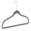 WENKO Cintre floqu gris set de 5 - set de 5, Plastique (ABS), 45 x 23.5 x 0.4 cm, Gris view 1