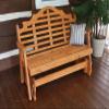 A & L Furniture Marlboro Glider, Redwood Stain view 1