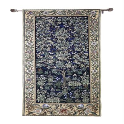 Signare William Morris Blue Tree of Life Wall Hanging Wall Art | 100% Cotton Tapestry (WH-WM-TLBL-2)