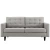 America Luxury - Sofa Modern Contemporary Loveseat, Grey Fabric view 1