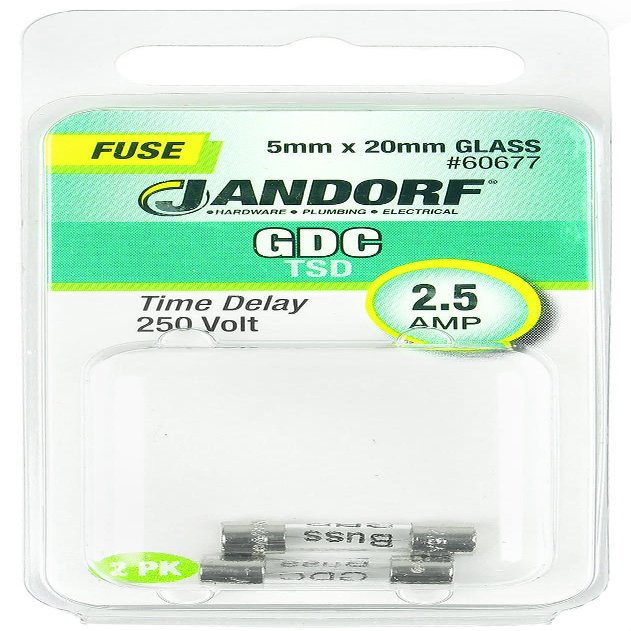 Jandorf Specialty Hardw Fuse Gdc 2.5A Time Delay 60677