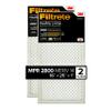 Filtrete 16x25x1 Air Filter, MPR 2800, MERV 14, Healthy Living Ultrafine Particle Reduction 3-Month Pleated 1-Inch Air Filters, 2 Filters, White view 1