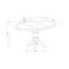 East West Furniture AVON7-SBR-LC 7 Piece Modern Dining Table Set Consist of an Oval Wooden Table with Butterfly Leaf and 6 Faux Leather Kitchen Dining Chairs, 42x60 Inch, Saddle Brown view 3