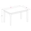 East West Furniture DUBU5H-MAH-LC 5 Piece Counter Height Pub Set Includes a Rectangle Dining Table and 4 Faux Leather Dining Room Chairs, 36x60 Inch, Mahogany view 3