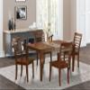 East West Furniture CAML5-MAH-W 5 Piece Kitchen Table Set for 4 Includes a Rectangle Dining Room Table and 4 Dining Chairs, 36x60 Inch, Mahogany view 2