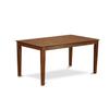 East West Furniture CAML5-MAH-W 5 Piece Kitchen Table Set for 4 Includes a Rectangle Dining Room Table and 4 Dining Chairs, 36x60 Inch, Mahogany view 3