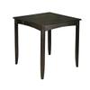 East West Furniture FAIR5-CAP-W 5 Piece Counter Height Dining Set Includes a Square Dining Table with Pedestal and 4 Kitchen Chairs, 54x54 Inch, Cappuccino view 3