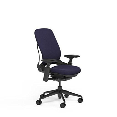 Steelcase Leap Plus Desk Chair in Buzz2 Crocus Fabric - 500 lb Weight Capacity - 4-Way Highly Adjustable Arms - Black Frame and Base - Standard Carpet Casters