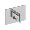 Newport Brass 5-2542BP/26 Balanced Pressure Tub & Shower Diverter Plate With Handle Polished Chrome Metro view 1