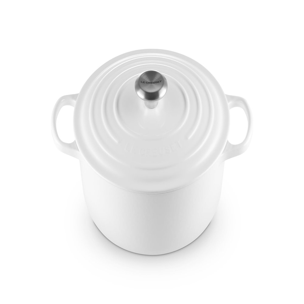 Le Creuset Enameled Cast Iron Signature Round Dutch Oven, 5.5 qt., White