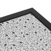 PinPix ArtToFrames 14x14 Custom Cork Bulletin Board Bk Seemless Flower Poster Board Has a Fabric Style Canvas Finish, Framed in Satin Black (PinPix-122) view 4