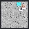 PinPix ArtToFrames 18x18 Custom Cork Bulletin Board Bk Seemless Flower Poster Board Has a Fabric Style Canvas Finish, Framed in Satin Black (PinPix-122) view 1