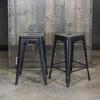 AmeriHome 2-Piece Metal Bar Stool, Blue, 24-Inch view 3