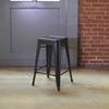 AmeriHome 2-Piece Metal Bar Stool, Blue, 24-Inch view 4