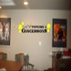 Freshly Popped Popcorn & Concessions Wall Decal Home Theaters Child Lemonade Stand (White, Large 44" by 11") view 1