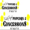 Freshly Popped Popcorn & Concessions Wall Decal Home Theaters Child Lemonade Stand (White, Large 44" by 11") view 3