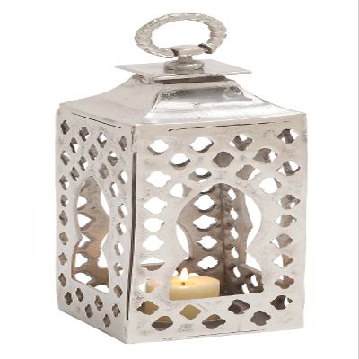 Deco 79 Aluminum Lantern, 7 by 23-Inch