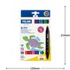 MILAN Caja 8 rotuladores Maxi Bicolores view 2