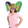 Beistle 60847 Masked Mardi Gras Hat With Sequined Drape44; Pack Of 6 view 1