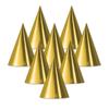 Beistle 66002-GD Foil Cone Hat, Gold - Pack of 48 view 1