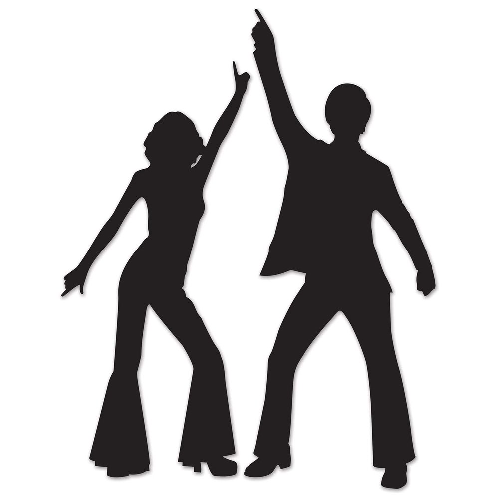 Beistle 54618 Disco Silhouettes44; Pack Of 12