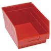 Quantum QSB207RD Store More Shelf Bin, 11-5/8" Length x 8-3/8" Width x 6" Height, Red, Pack of 20 view 1