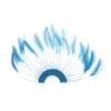 Dark Turquoise Stripped Hackle Feather Plate- 12pcs Millinery Craft Fascinators for Women view 1