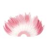 Dusty Rose Stripped Hackle Feather Plate- 12pcs Millinery Craft Fascinators for Women view 1