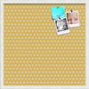 PinPix Decorative pin Cork Bulletin Board Made from self-Healing Canvas, Vintage Patterns Printed at 24x24 Inches and Framed in Satin White Frame(WOM59504) view 1
