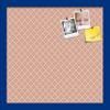 PinPix Decorative pin Cork Bulletin Board Made from Canvas, Abstract Pattern Printed at 16x16 Inches and Framed in Blue Stain on Beech (PinPix-306) view 1