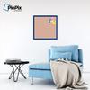 PinPix Decorative pin Cork Bulletin Board Made from Canvas, Abstract Pattern Printed at 24x24 Inches and Framed in Blue Stain on Beech (PinPix-306) view 4