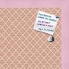 PinPix Decorative pin Cork Bulletin Board Made from Canvas, Abstract Pattern Printed at 16x16 Inches and Framed in Baby Pink Stain on Beech (PinPix-306) view 2