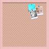 PinPix Decorative pin Cork Bulletin Board Made from Canvas, Abstract Pattern Printed at 20x20 Inches and Framed in Baby Pink Stain on Beech (PinPix-306) view 1