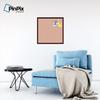 PinPix Decorative pin Cork Bulletin Board Made from self-Healing Canvas, Abstract Pattern Printed at 24x24 Inches and Framed in Classic Mahogany Frame(WOM59504) view 4