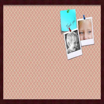 PinPix Decorative pin Cork Bulletin Board Made from self-Healing Canvas, Abstract Pattern Printed at 30x20 Inches and Framed in Classic Mahogany Frame(WOM59504)