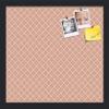 PinPix Decorative pin Cork Bulletin Board Made from Canvas, Abstract Pattern Printed at 16x16 Inches and Framed in Satin Black (PinPix-306) view 1