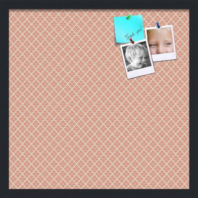 PinPix Decorative pin Cork Bulletin Board Made from Canvas, Abstract Pattern Printed at 20x20 Inches and Framed in Satin Black (PinPix-306)