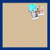 ArtToFrames 20x20 Inch Custom Cork Bulletin Board. This Classic Patterns Pin Board Comes Has a Fabric Style Canvas Finish, in a Blue Stain on Beech Frame (PinPix-266-20x20_0066-81792-YBLU) view 1