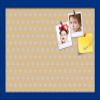ArtToFrames 18x12 Inch Custom Cork Bulletin Board. This Classic Patterns Pin Board Comes Has a Fabric Style Canvas Finish, in a Blue Stain on Beech Frame (PinPix-266-18x12_0066-81792-YBLU) view 1