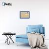 ArtToFrames 18x12 Inch Custom Cork Bulletin Board. This Classic Patterns Pin Board Comes Has a Fabric Style Canvas Finish, in a Blue Stain on Beech Frame (PinPix-266-18x12_0066-81792-YBLU) view 3