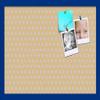 ArtToFrames 24x16 Inch Custom Cork Bulletin Board. This Classic Patterns Pin Board Comes Has a Fabric Style Canvas Finish, in a Blue Stain on Beech Frame (PinPix-266-24x16_0066-81792-YBLU) view 1